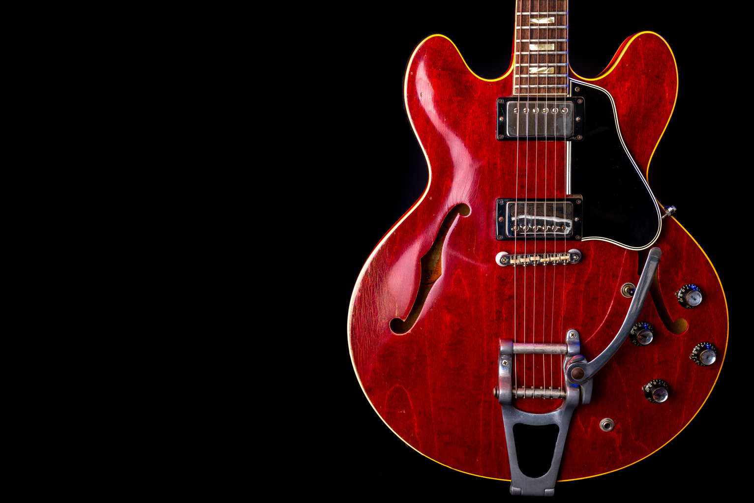 Red Vintage Electric Guitar